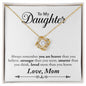 To My Daughter - Love Knot Necklace