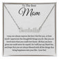 To The Best Mom: Personalized Name Necklace