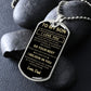 To My Son - Dog Tag Necklace