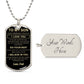 To My Son - Dog Tag Necklace
