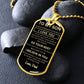 To My Son - Dog Tag Necklace