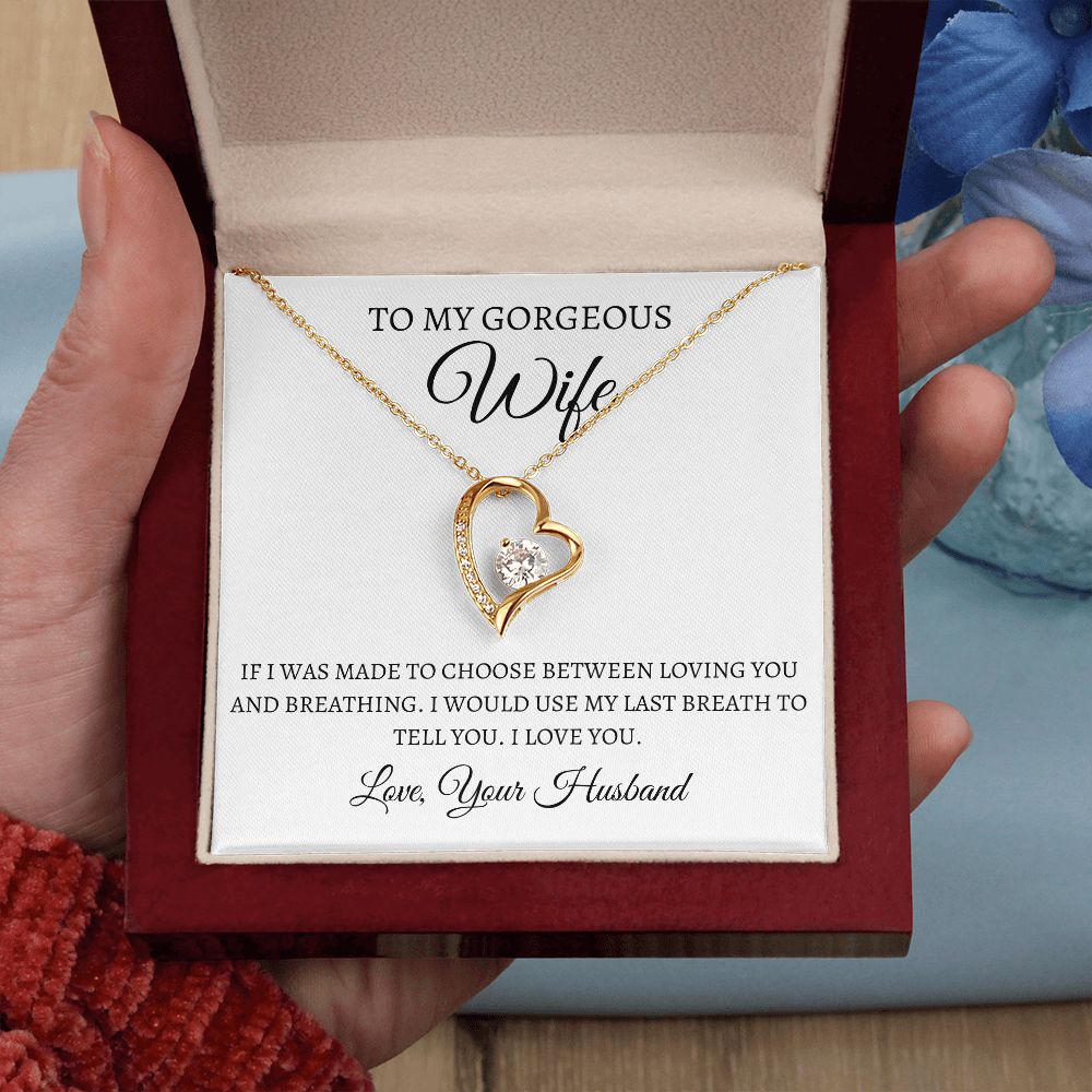 To My Gorgeous Wife - Forever Love Necklace