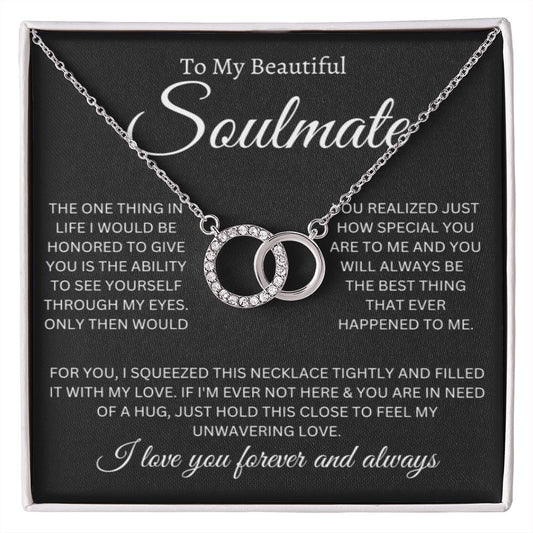 To My Soulmate - Perfect Pair Necklace