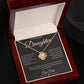 To My Beautiful Daughter, Love Dad - Love Knot Necklace