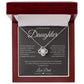 To My Beautiful Daughter, Love Dad - Love Knot Necklace