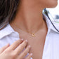 To My Daughter, Love Mom - Delicate Heart Necklace