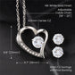 To My Soulmate Forever Love Necklace and Cubic Zirconia Earring Set