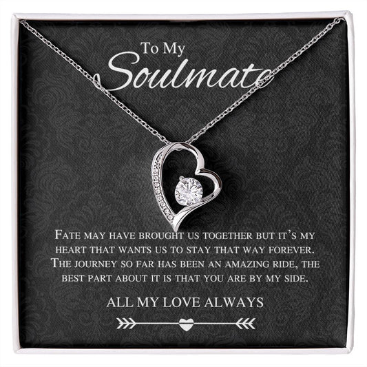 To My Soulmate - Forever Love Necklacr