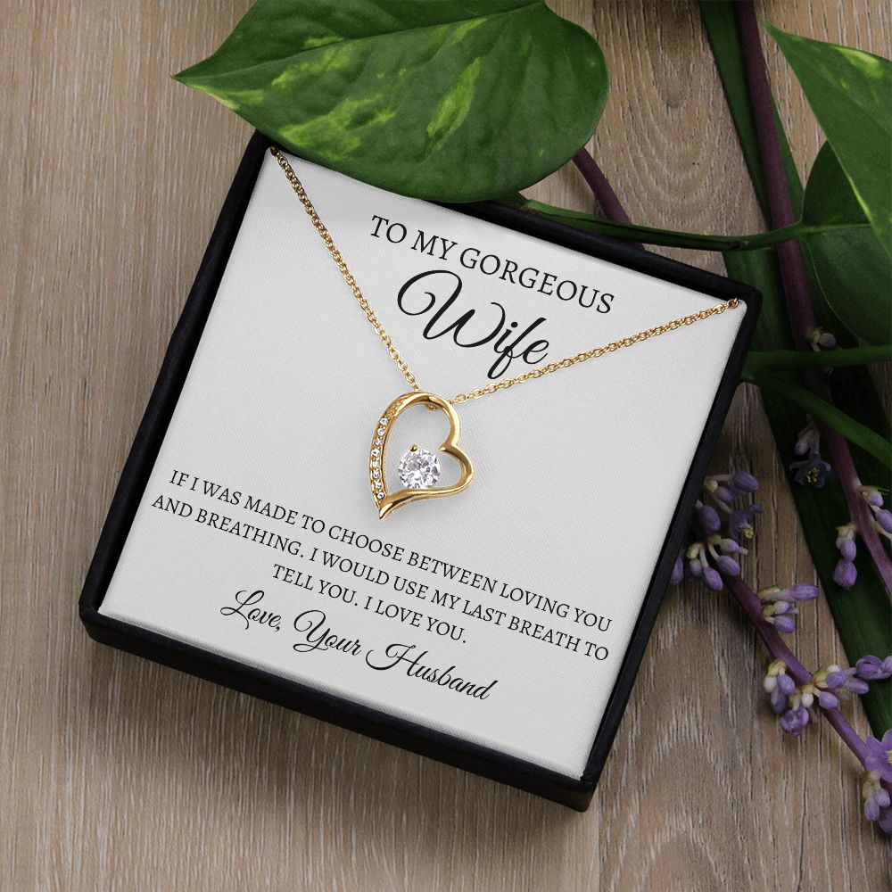 To My Gorgeous Wife - Forever Love Necklace